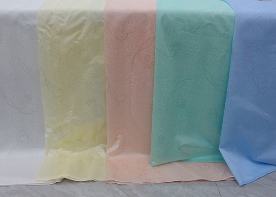 ความกว้าง 230 ซม. ผ้าปูที่นอนสีขาว 100% โพลีเอสเตอร์พิมพ์ปลอกหมอน