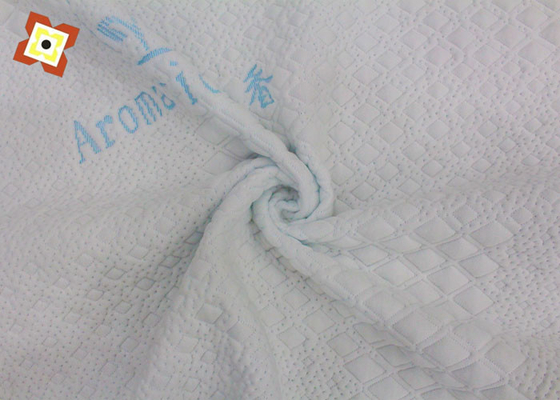 เส้นใยไม้ไผ่ถักอากาศชั้นที่นอนผ้า Jacquard 86 '' Width