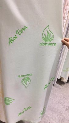 ผ้า Jacquard ถักกว้าง 2.2 ม. สีเขียวสำหรับที่นอน