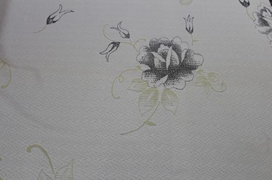 ความกว้าง 2.2 ม. 240g / M2 ผ้าที่นอน Jacquard ถักลายดอกกุหลาบ