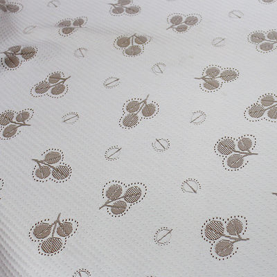 ผ้าถัก Jacquard โพลีเอสเตอร์ 160gsm ระบายอากาศได้สำหรับคลุมที่นอน