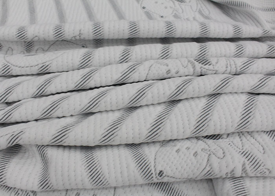 100% ไม้ไผ่ Jacquard ถักผ้าที่นอนหมอนผ้าสิ่งทอที่บ้าน