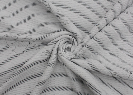 100% ไม้ไผ่ Jacquard ถักผ้าที่นอนหมอนผ้าสิ่งทอที่บ้าน