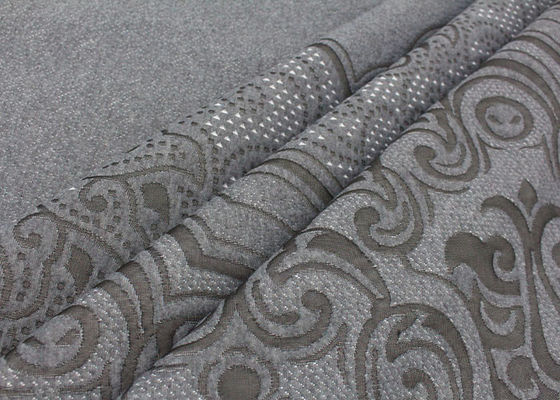 หมอนรองที่นอน Jacquard สองด้านลายรอยัลแพทเทิร์นผ้าระบายอากาศที่เป็นมิตรต่อผิว
