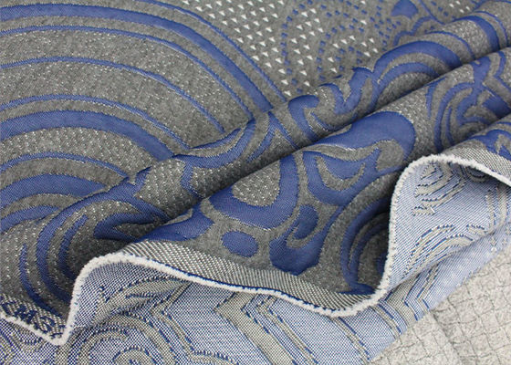 หมอนรองที่นอน Jacquard สองด้านลายรอยัลแพทเทิร์นผ้าระบายอากาศที่เป็นมิตรต่อผิว