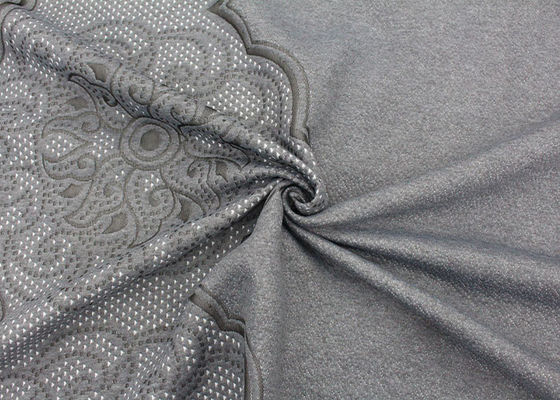 หมอนรองที่นอน Jacquard สองด้านลายรอยัลแพทเทิร์นผ้าระบายอากาศที่เป็นมิตรต่อผิว