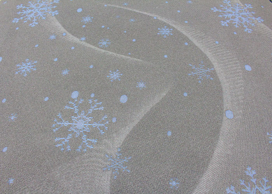 โพลีเอสเตอร์ 100% ดี jacquard ถักที่นอนผ้าลายเกล็ดหิมะ
