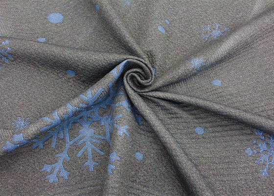 โพลีเอสเตอร์ 100% ดี jacquard ถักที่นอนผ้าลายเกล็ดหิมะ