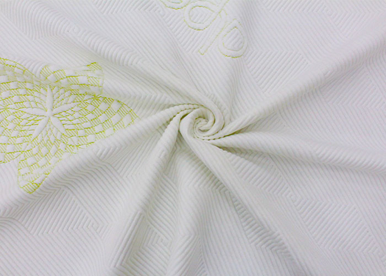 ผ้าบ้าน Jacquard ถักโพลีเอสเตอร์สำหรับผ้าที่นอนถัก