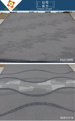260gsm ที่นอนควิลท์ผ้าลินินสีเทาโพลีเอสเตอร์ถัก Jacquard ผ้าป้องกัน