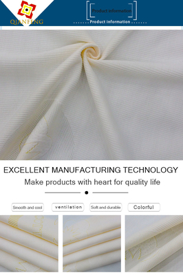 ผ้าปูเตียง Jacquard โพลีเอสเตอร์ทอผ้าควิลท์เรขาคณิต