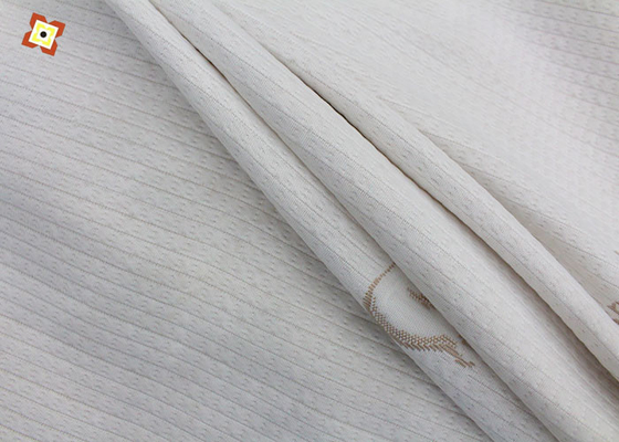 ที่นอน Jacquard ถักสีขาวปิดผ้า Pongee ประเภทสิ่งทอ Spot