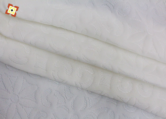 ผ้าถักโพลีเอสเตอร์นุ่ม Jacquard Air ชั้นกันน้ำที่นอนหมอน Simmons ผ้าป้องกัน Spot