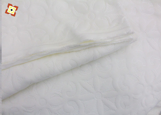 ผ้าถักโพลีเอสเตอร์นุ่ม Jacquard Air ชั้นกันน้ำที่นอนหมอน Simmons ผ้าป้องกัน Spot
