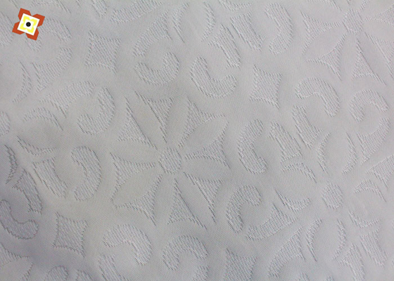 ผ้าถักโพลีเอสเตอร์นุ่ม Jacquard Air ชั้นกันน้ำที่นอนหมอน Simmons ผ้าป้องกัน Spot