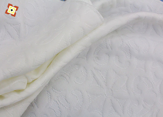 ผ้าถักโพลีเอสเตอร์นุ่ม Jacquard Air ชั้นกันน้ำที่นอนหมอน Simmons ผ้าป้องกัน Spot