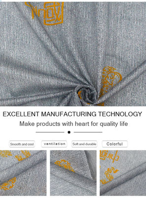 ผ้าที่นอนโพลีเอสเตอร์ 100% Warp ถักพิมพ์ผ้าผงทอง